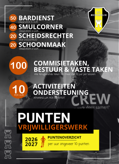 Vrijwilligerspunten FCM
